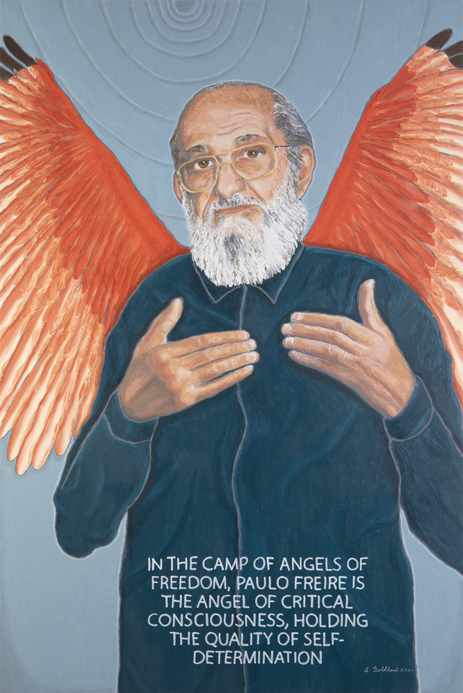 portrait of Paulo Freire