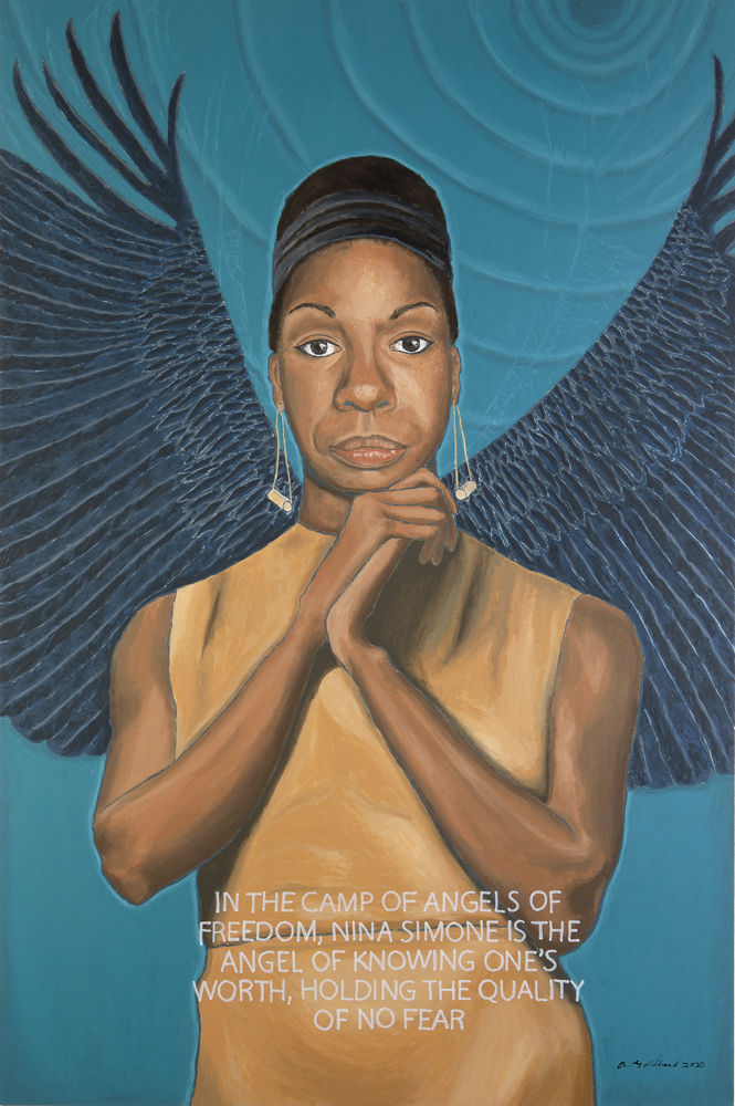 portrait of Nina Simone